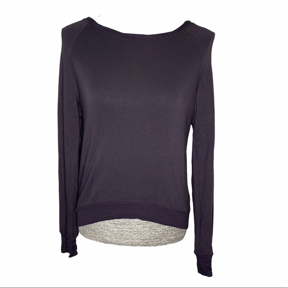H by bordeaux Zip Back Fleece Sweatshirt XS